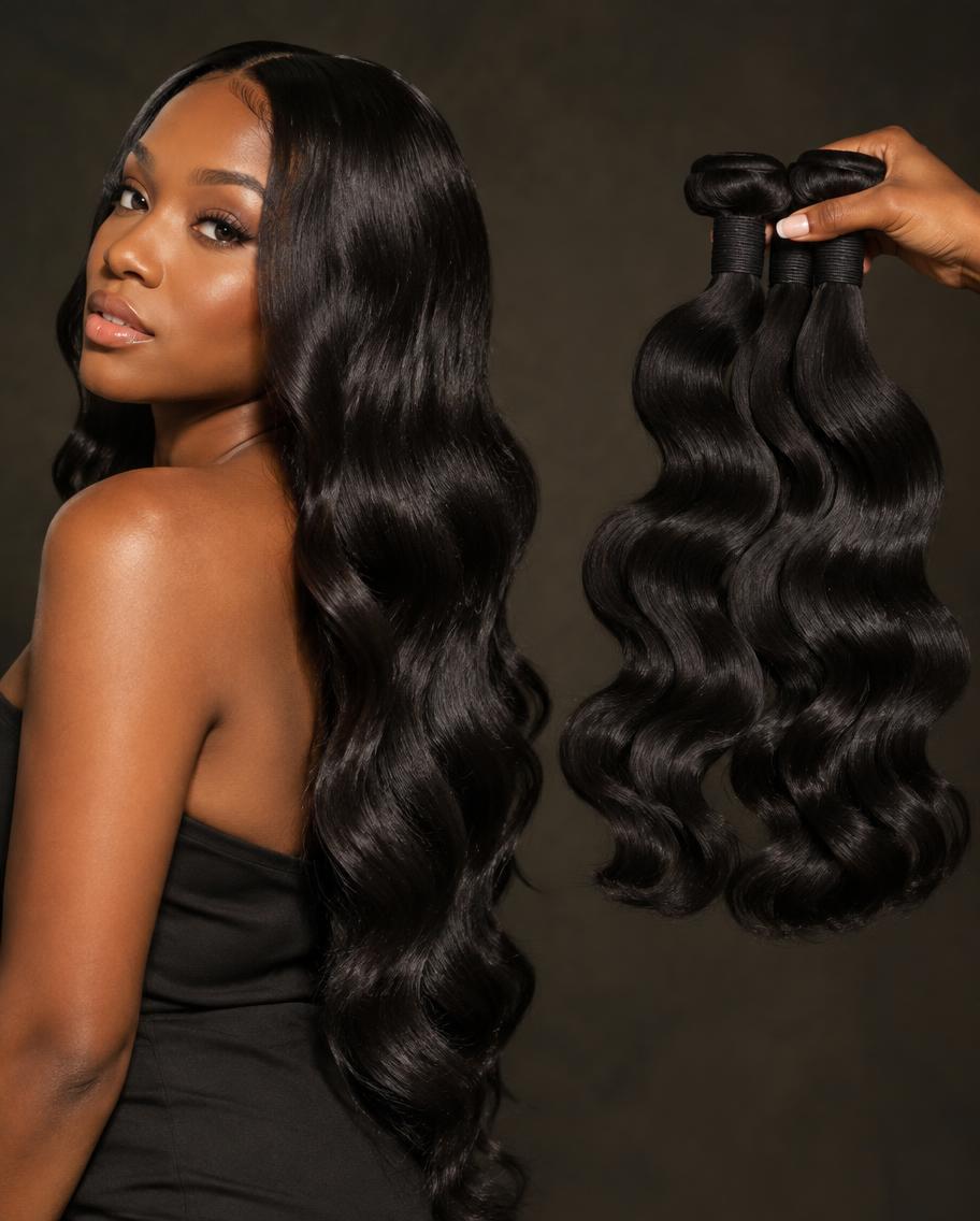Body Wave 100% human hair bundles — The Amara
