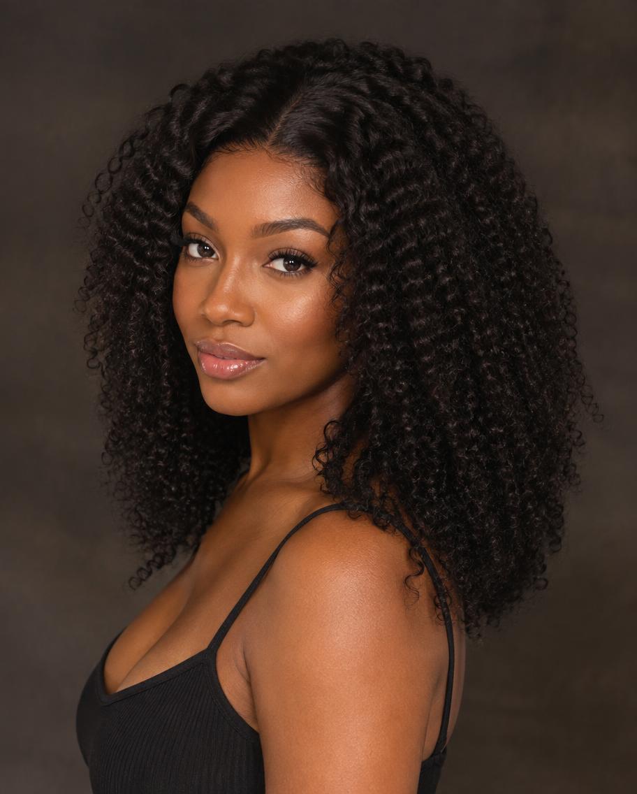 Kinky Curly 100% human hair full lace — The Kiona
